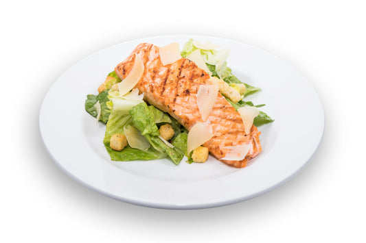 Salmon Caesar Salad with 5oz Salmon + Avocado